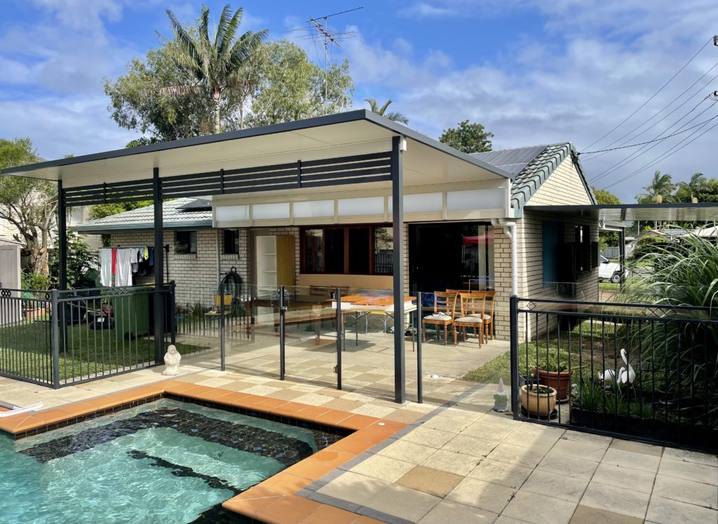 Coastal Patios house with pool and roof