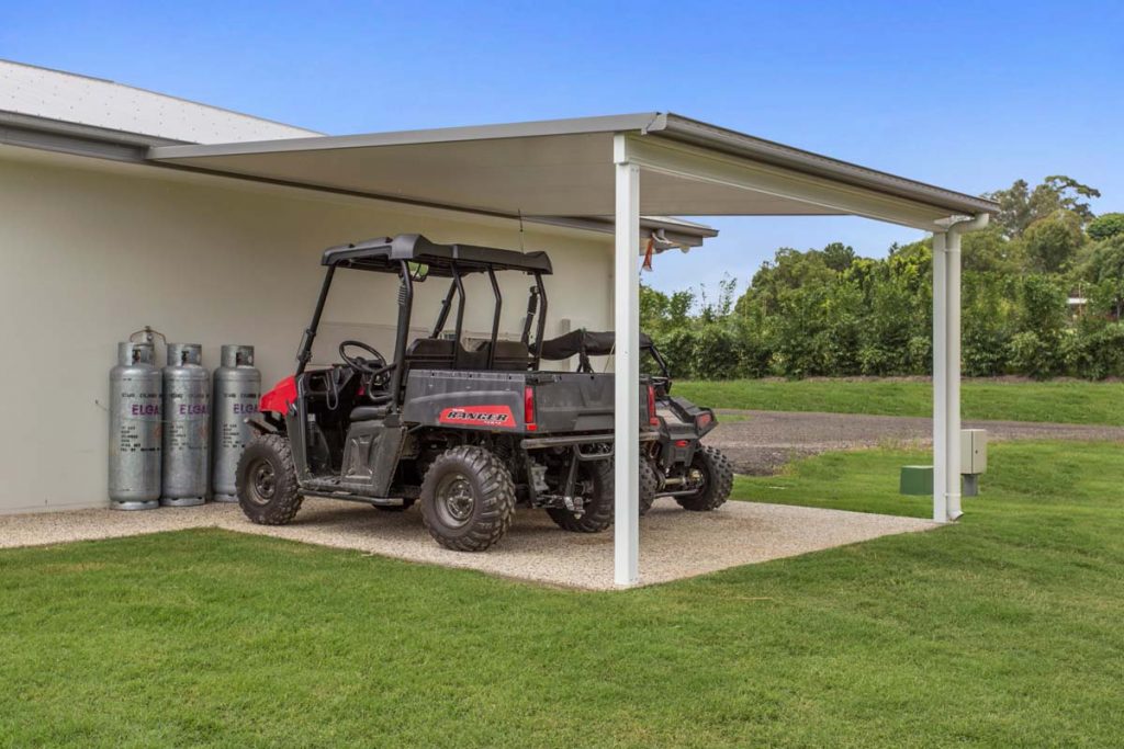 attached carport aggregate driveway currimundi coastal patios