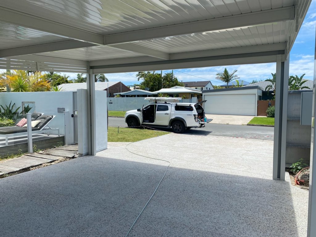 attached carport skillion roof noosa coastal patios