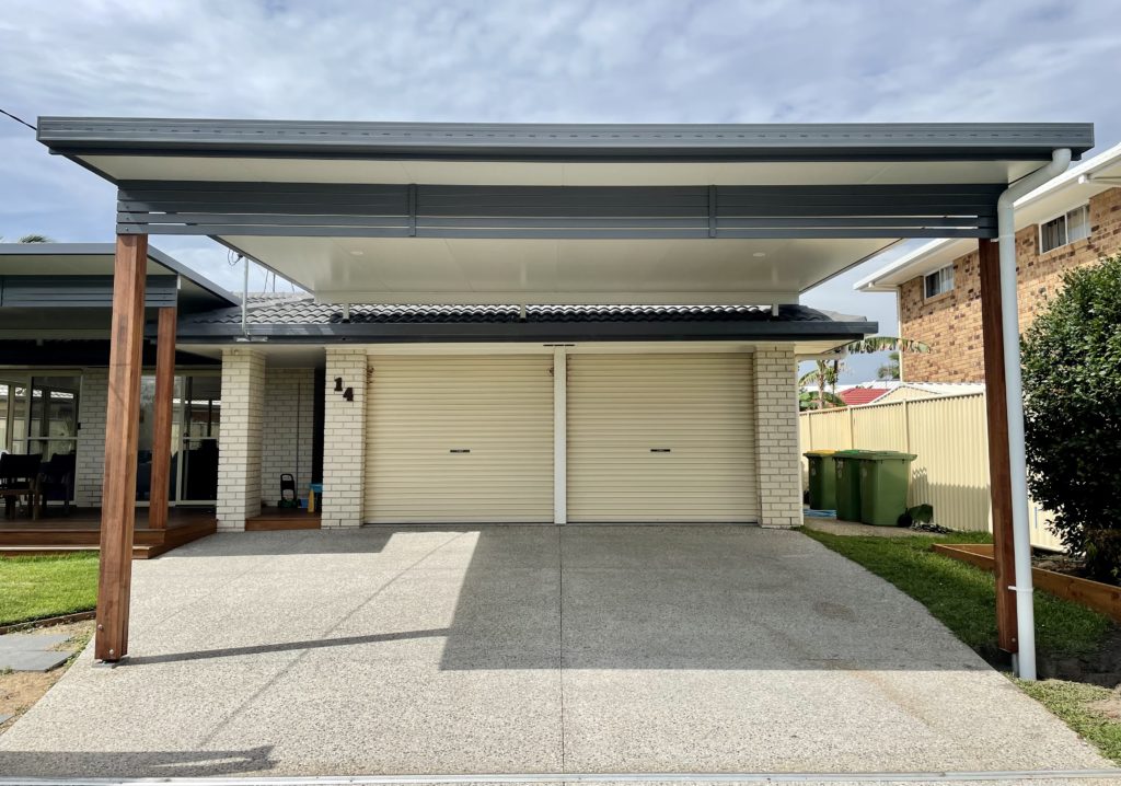 attached carport timber posts nambour coastal patios