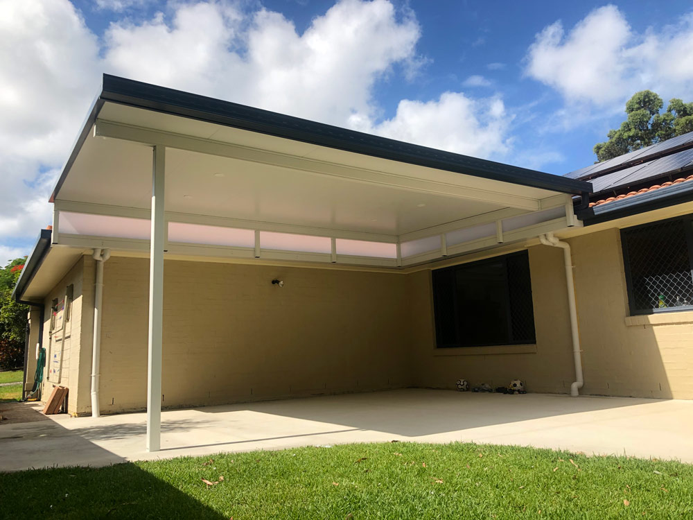 box gutter flyover carport sunshine coast coastal patios