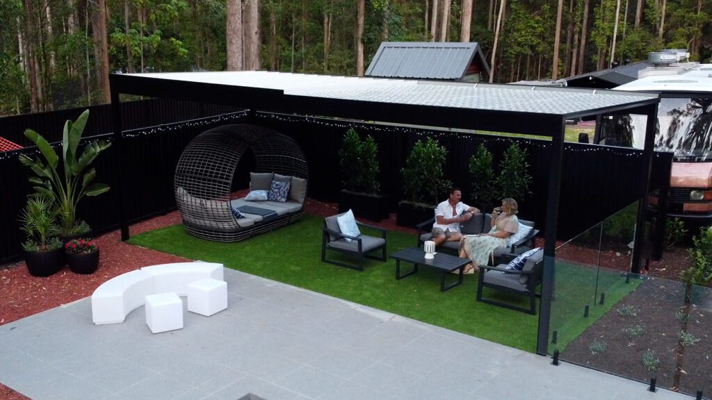 decorative pergola laser cut screen eudlo coastal patios